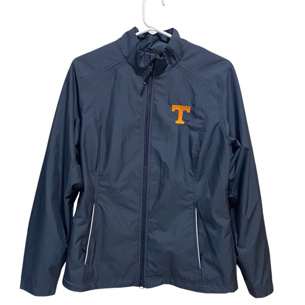 Cutter & Buck Navy Jacket with Orange Logo